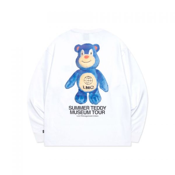 엘엠씨 SUMMER TEDDY MUSEUM TOUR LONG SLV TEE white 411157
