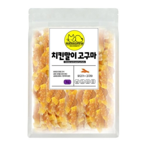 마마쇼 독 치킨말이 고구마 1kg (1개)_이미지