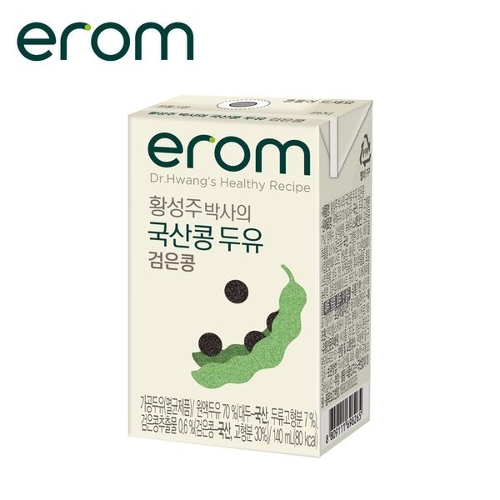 이롬 황성주 박사의 국산콩 두유 검은콩 140ml (24개)