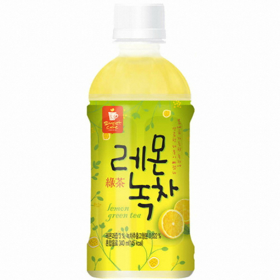 웰그린 스위트카페 레몬녹차 340ml (20개)_이미지