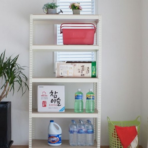 피피랙 무소음 조립식 앵글선반 5단 700x400 (90cm(높이))_이미지