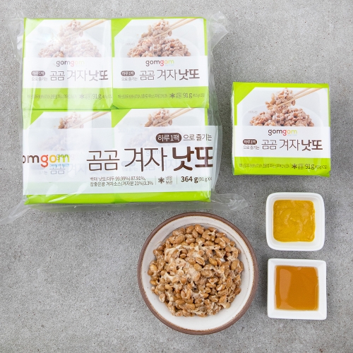 쿠팡 곰곰 겨자 낫또 2입세트 91g 4팩