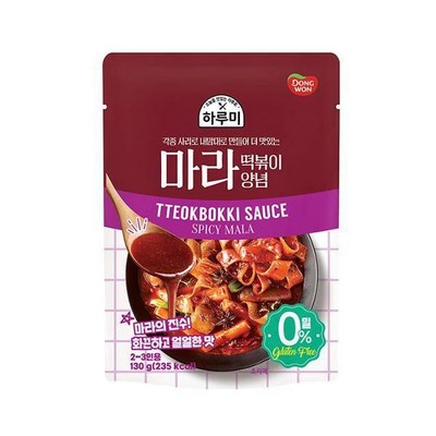 동원F&B 하루미 마라 떡볶이 양념 130g (2개)_이미지