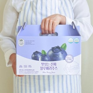 유기농마루 맛있는 진짜 블루베리주스 100ml 20포 (1개)