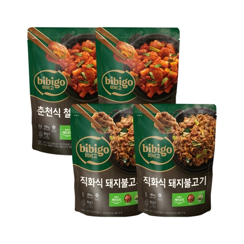 춘천식 철판 닭갈비 700g x 2개 + 돼지불고기 400g x 2개