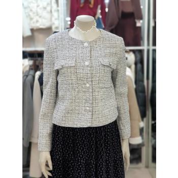 스위트숲 세이브존07 크롭 라운드넥 트위드 자켓 OCXJK20 S45804841_이미지