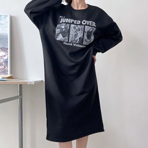 아이우먼 점프오버속기모원피스 LIV962M601 빅사이즈_이미지