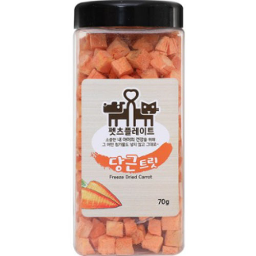 펫츠플레이트 당근트릿 70g (1개)