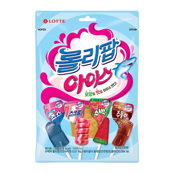 롯데제과 롤리팝 아이스 12개입 132g