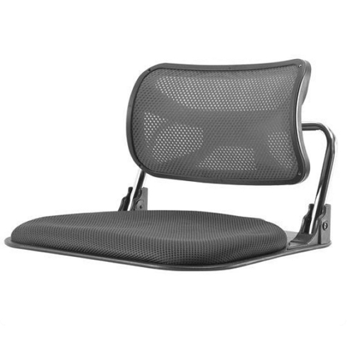 체어포커스 폴더 럼버백 블랙바디 좌식의자_이미지