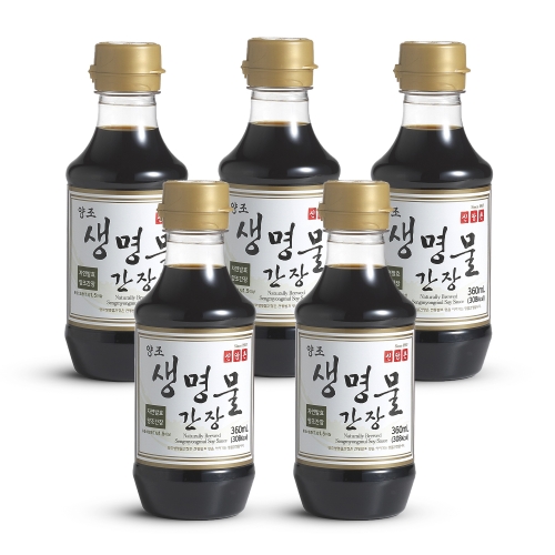 신앙촌 양조 생명물간장 360ml (5개)_이미지