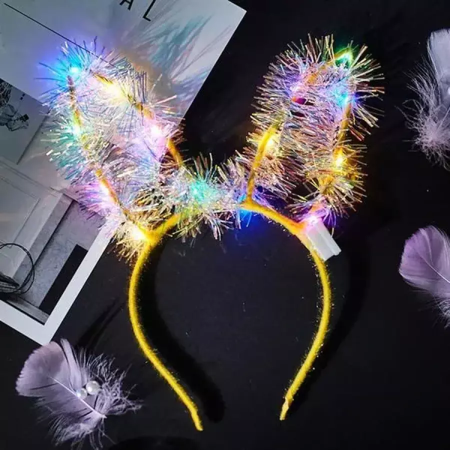 Jdt LED 토끼 머리띠 4p세트 파티 야광머리띠 S33513591