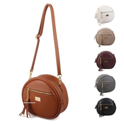 라일리 Rly 탬버린 가방 미니크로스백 태슬장식 보조주머니 S9520544