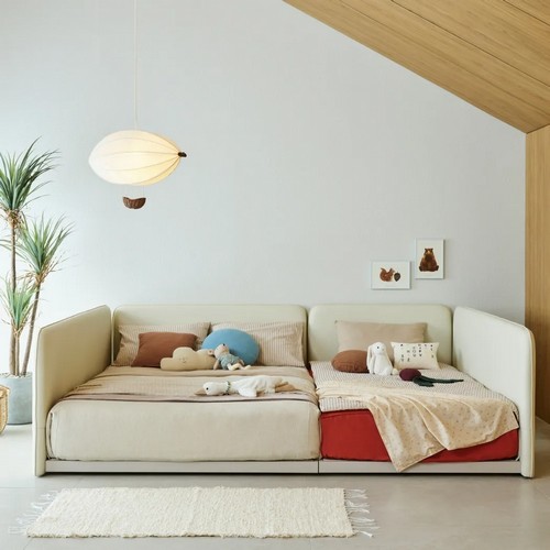 한샘 스테디 컴피 양쪽가드형 패밀리침대 SS+Q (노뜨컴포트독립)_이미지