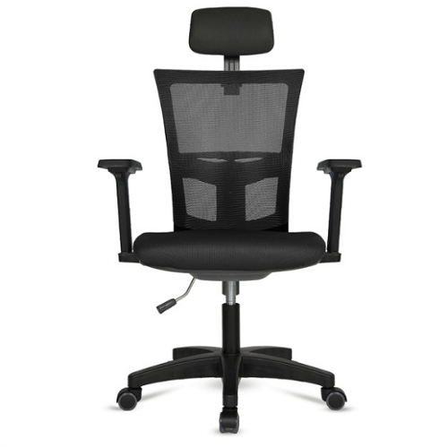 네오 고급형 헤더형 조절팔 블랙바디 의자 N62