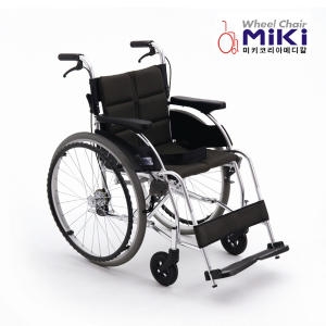 미키코리아 알루미늄 경량휠체어 통바퀴  KR-1