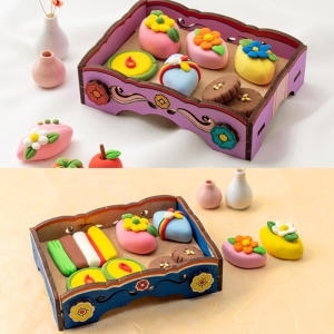 민화샵 추석다과상 컬러클레이 패키지 만들기 세트이미지입니다. 누르면 해당 게시물로 새창이동합니다.