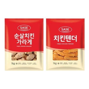 순살치킨가라게 1kg, 1개 + 치킨텐더 1kg, 1개