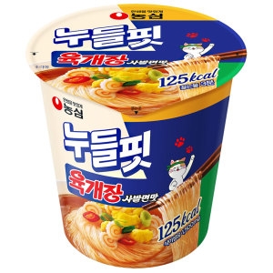 농심 누들핏 육개장 사발면맛 35.5g (16개)_이미지