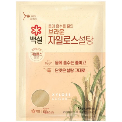 백설 브라운 자일로스 설탕 1kg (4개)_이미지