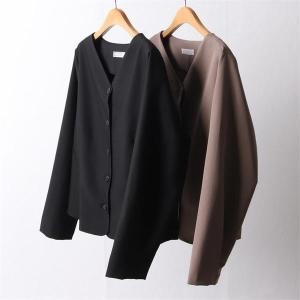 강물처럼 빅사이즈사랑해요 F378L109 일자핏바게트버튼자켓 LT 7568864