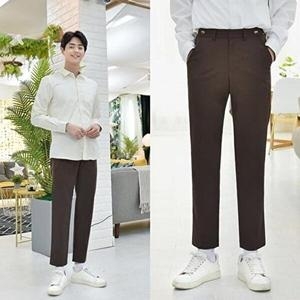 셀러허브 패션 JHQQ83QT_4B 허리조절 밤색 교복바지 교복쇼핑몰 남자_이미지