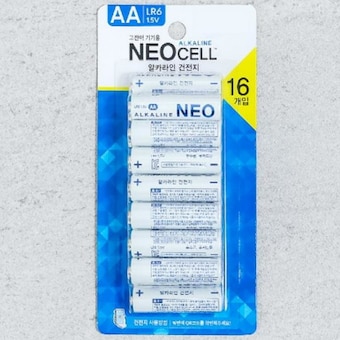다이소 네오셀 알카라인 <b>건전지</b> AA