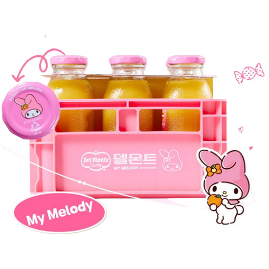 롯데칠성음료 델몬트 마이멜로디 미니병 패키지 (1개)