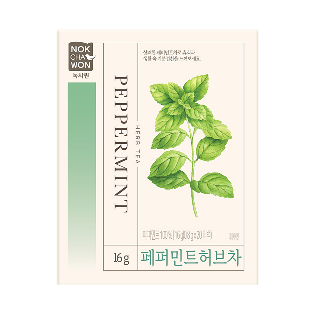녹차원 페퍼민트 허브차 20T (10개)