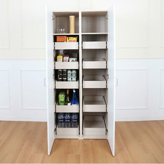 에스앤비 팬트리 슬라이딩 5단 서랍 주방수납장_이미지