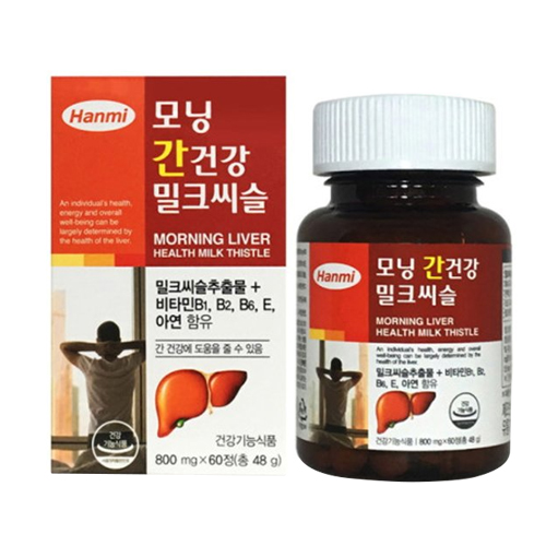 한미헬스케어 모닝 간건강 밀크씨슬 60정 (2개)_이미지