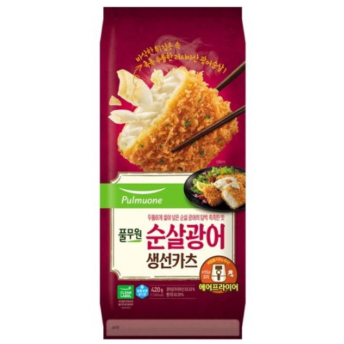 풀무원 순살광어 생선카츠 420g