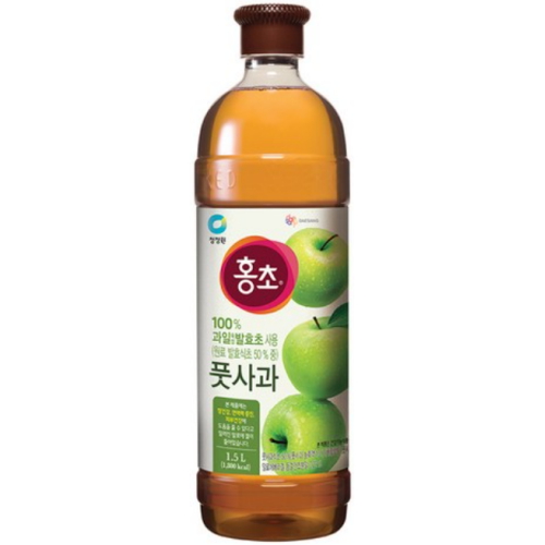 대상 청정원 홍초 풋사과 1.5L (6개)_이미지