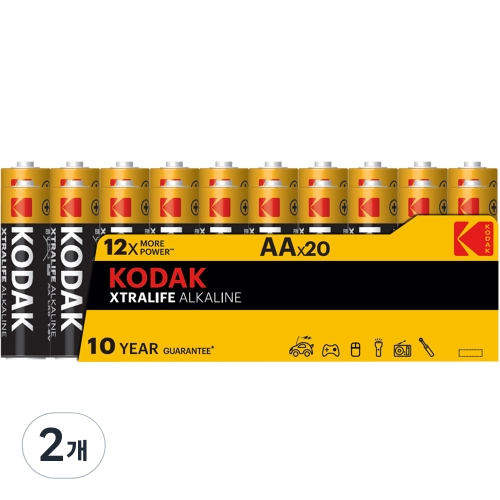 코닥 알카라인 건전지 AA 벌크형 20개입 2개_이미지