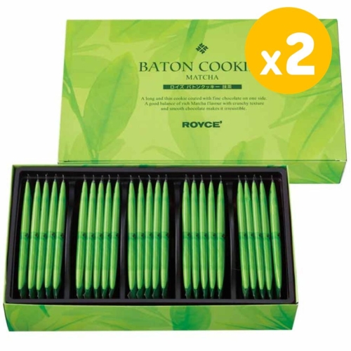 로이스 바톤 쿠키 25개입 2팩 말차 Baton cookie 25 pieces of matcha 2개
