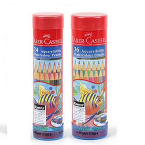 수채 색연필 원형케이스