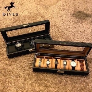 디우스 모던가죽 시계 보관함 6구_이미지