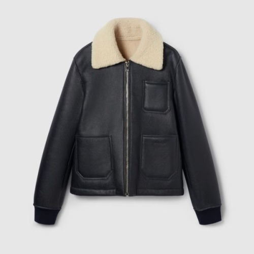 구찌 남자 시어링 자켓 나파 피니싱 832978XSAGL4042