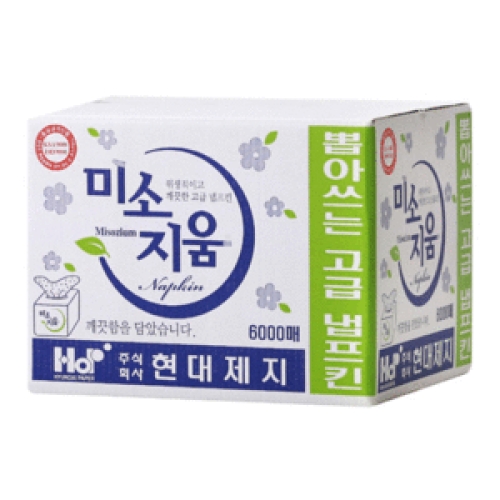 현대제지 미소지움 뽑아쓰는 냅킨 100매 (60팩)_이미지