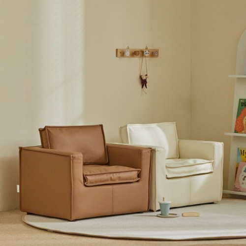 홈앤힐 코노 생활방수 이지클린 가죽 소파 1인용_이미지