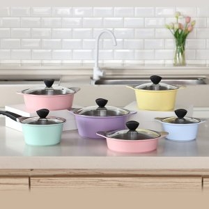 키친웰 벨로스 세라믹 냄비 파스텔 컬러 시리즈 6종 유리뚜껑 포함