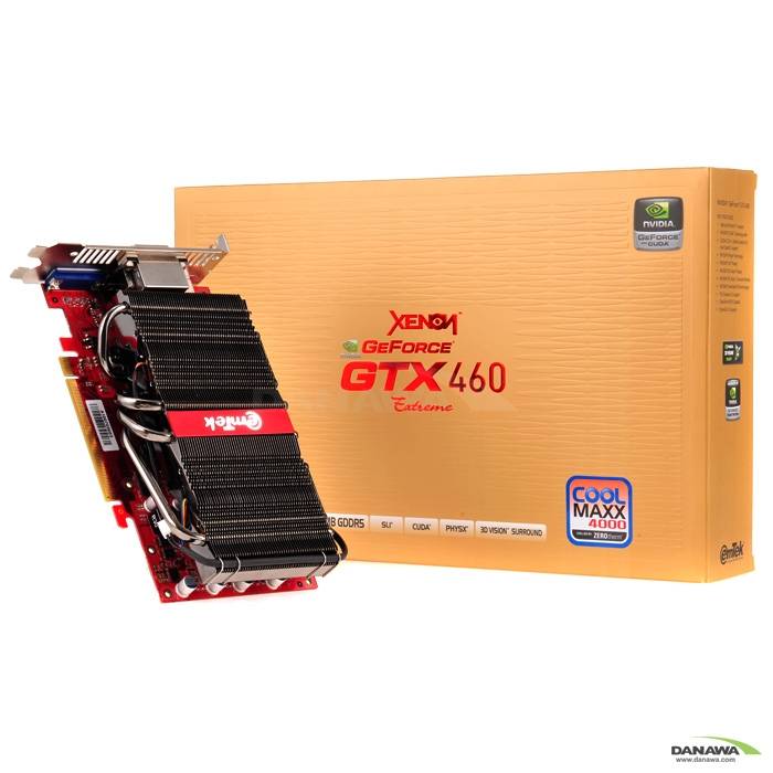 이엠텍 XENON 지포스 GTX460 EXTREME D5 1GB 쿨맥스4000_이미지