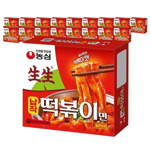 농심 생생납작떡볶이면 258g (20개)