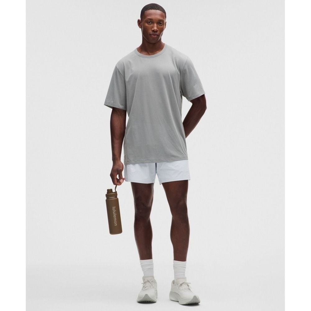 룰루레몬 LULULEMON 마일 메이커 런 크루 립스탑 라인드 쇼츠 6inch STRH LM7BL0S-068839 274462