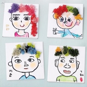 스칸디아콜라주액자만들기 4개 천연가습 먼지제거