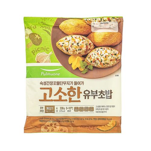 풀무원 고소한 유부초밥 330g이미지입니다. 누르면 해당 게시물로 새창이동합니다.