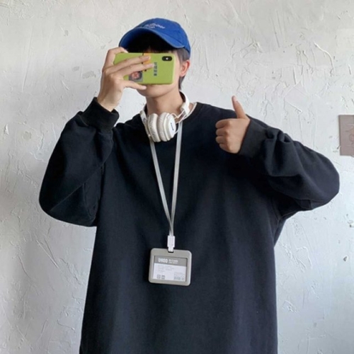 남성 미니멀룩 스타일링 코디 베이직 라운드 티셔츠 WFFWR0Z_이미지
