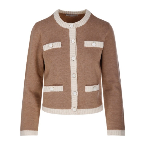 토리버치 가디건 162763 265 CAMEL HEATHER FRENCH CREAM