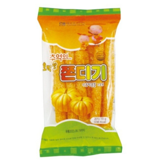 에코푸드 호박맛 쫀디기 70g (30개)_이미지