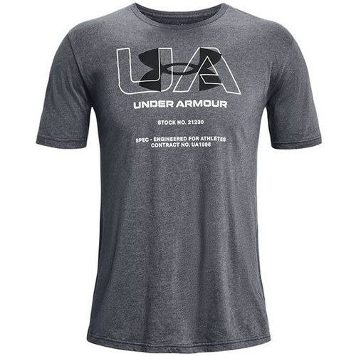 언더아머 UA 스탁 No. 21230 반팔 1374026 (013, 그레이)_이미지